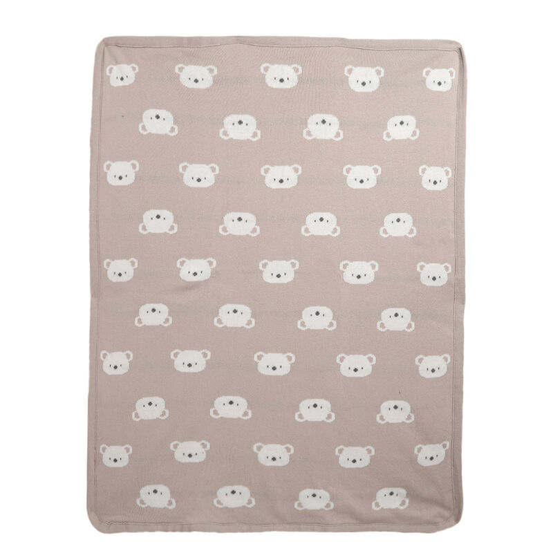 Infants Light Natural Printed Pram Blanket image number 0